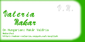 valeria makar business card